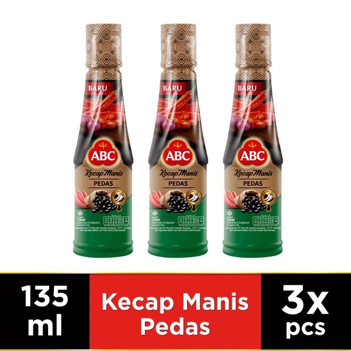 ABC Kecap Manis Pedas 135 ml - Multipack 3 pcs - 1