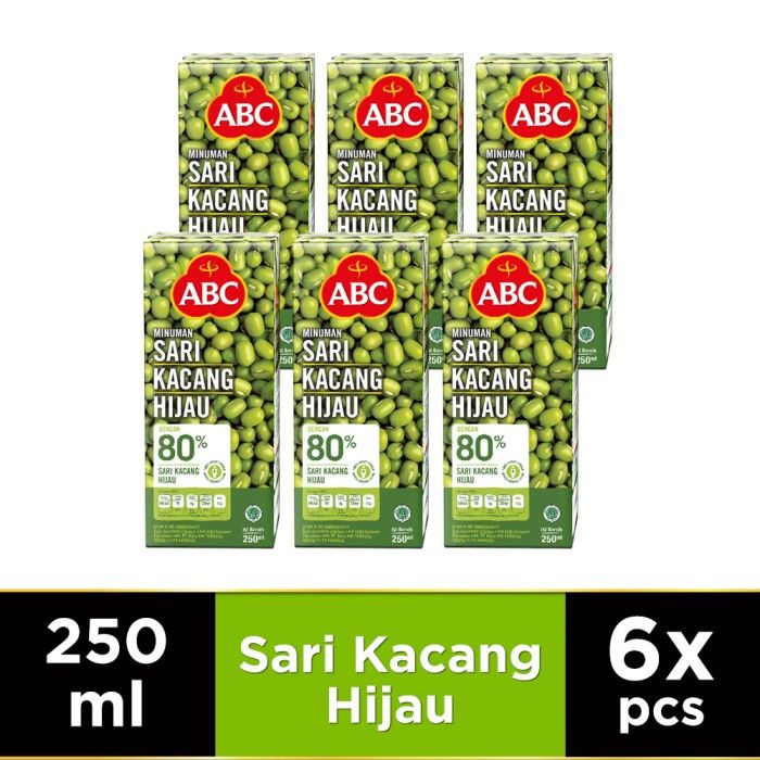 ABC Minuman Sari Kacang Hijau 250 ml - Multipack 6 pcs - 1