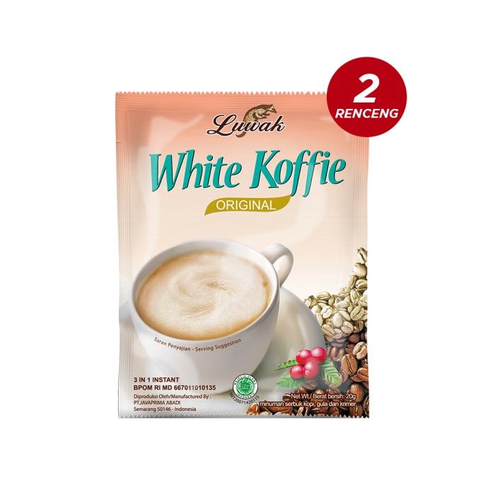 Kopi Luwak White Koffie Original 10x20gr (Renceng) - 2 Pcs - 2