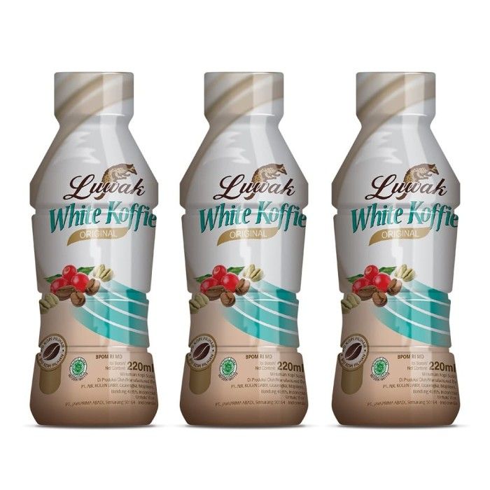 Kopi Luwak White Koffie Original Botol 220ml Triple Pack - 2