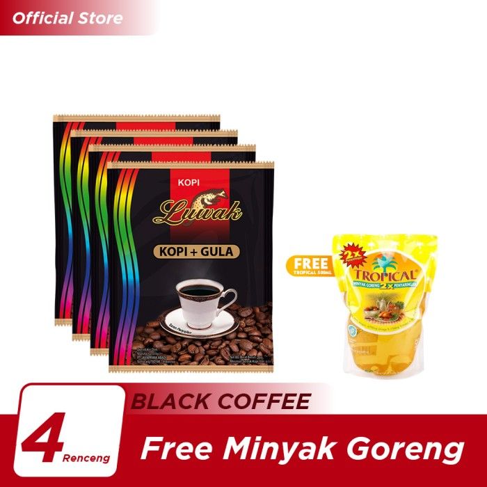 Kopi Luwak Gula Renceng 10x25gr [4] - Free 1 Pcs Minyak Goreng 500ml - 1