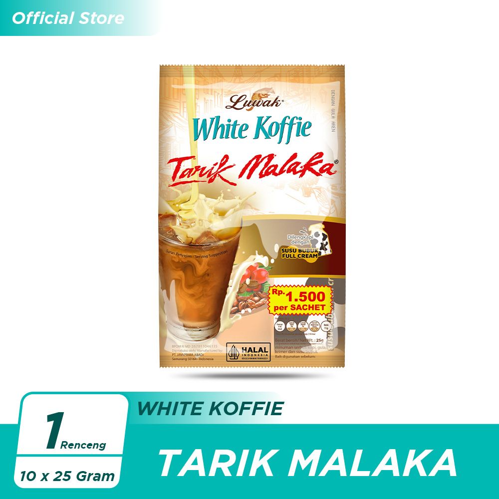 Luwak White Koffie Tarik Malaka 10x25gr (Renceng) - 1