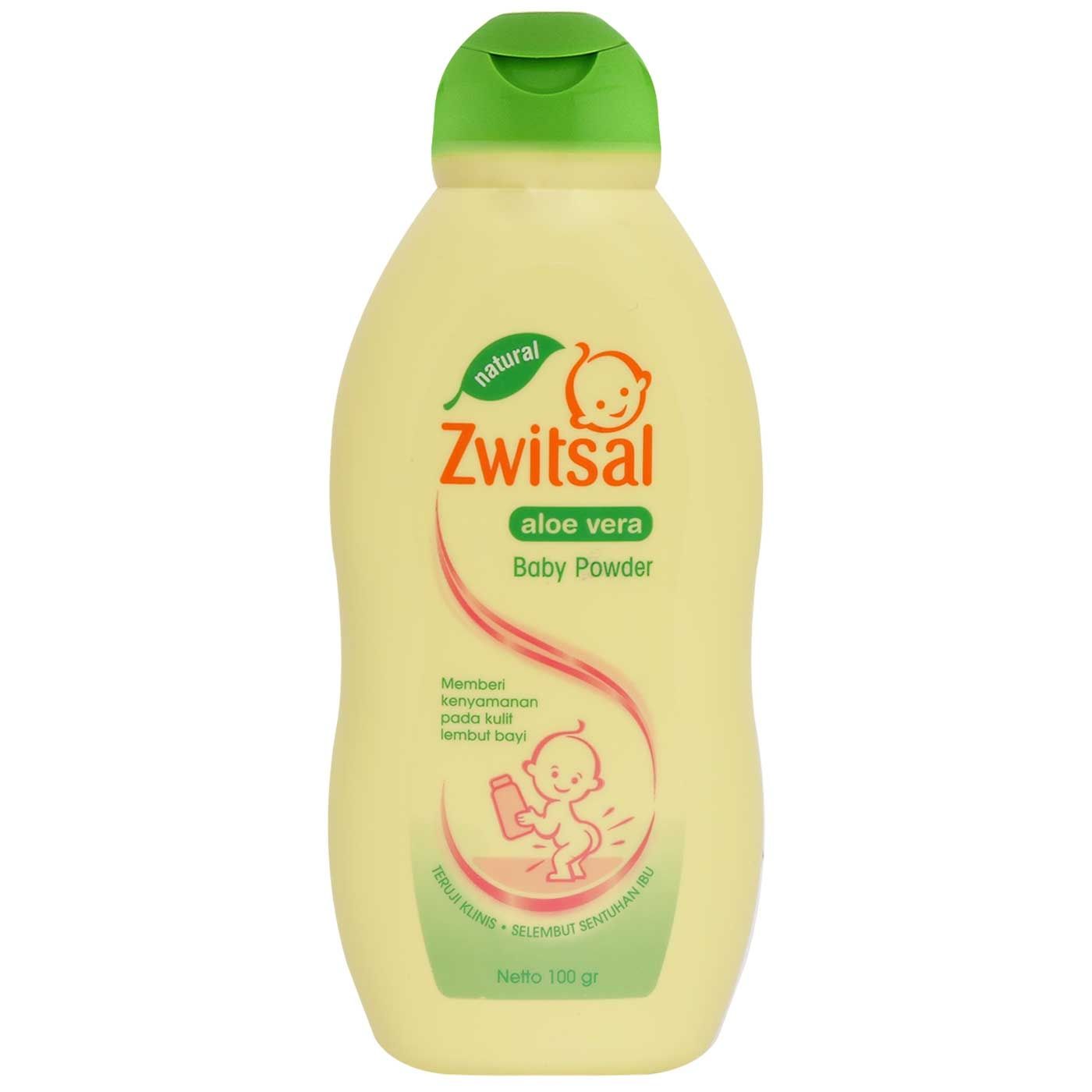 Zwitsal Baby Natural Aloe Vera Powder 100gr - 1