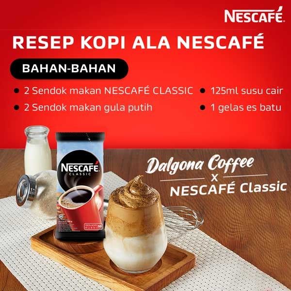 NESCAFE CLASSIC Kopi Instan Kopi Hitam Sachet Bag 100g x 3pcs - 5