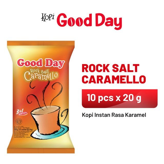 GOOD DAY Rock Salt Caramello 1 Pack (10 x 20 gr) - 1