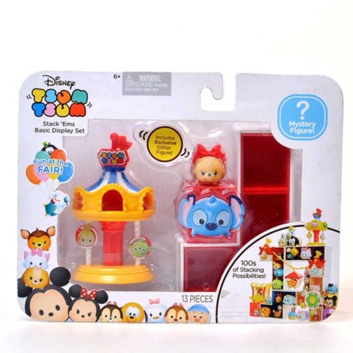 DISNEY TSUM TSUM Rak Penyimpanan Mainan Anak Stack Ems Basic Display Merah - 1