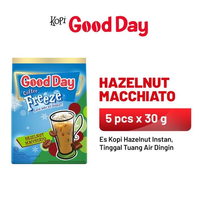 GOOD DAY Coffee Freeze Hazelnut Macchiato 1 Dus (5 x 30 gr) - 1