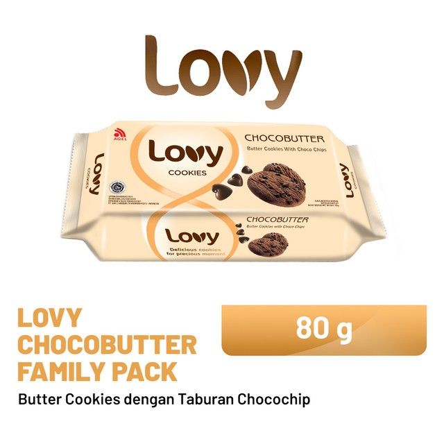 LOVY Cookies Chocobutter Family Pack (80 gram) - 1