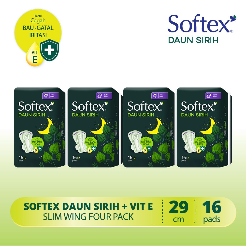 Softex Daun Sirih 29Cm - 4 Pack Pembalut Wanita - 2