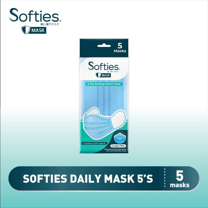 Softies Daily Jepang Biru 5s - 2