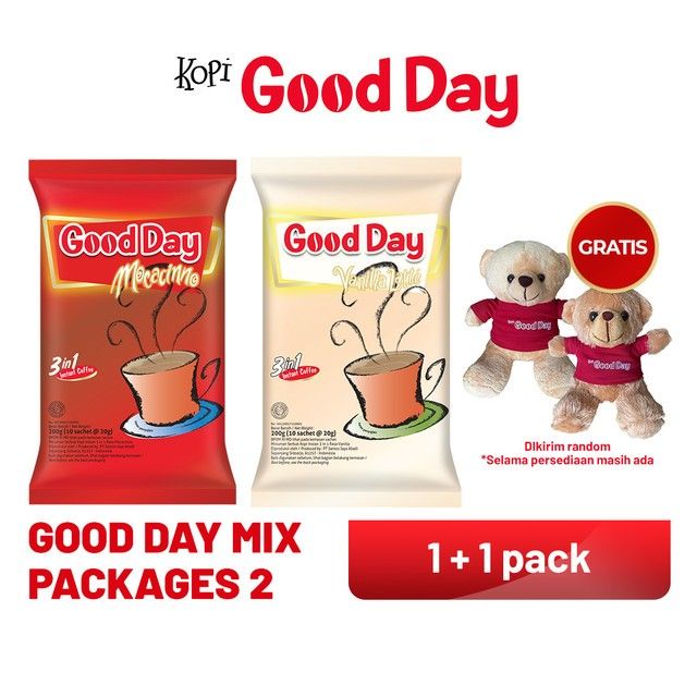 Good Day Mix Packages 2 Free Teddy Bear - 1