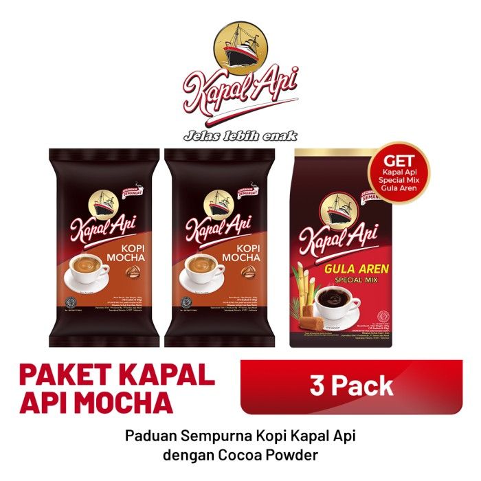 [Buy 2 Get 1 Free] Paket KAPAL API Mocha 1 Pack (10 x 30 gr) - 1