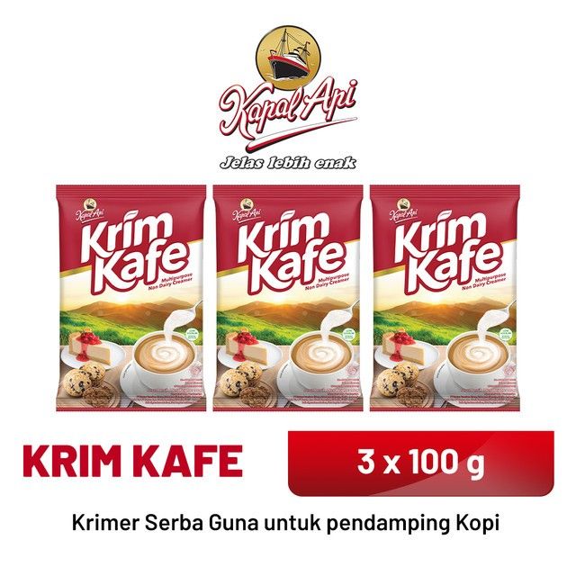 KAPAL API Krim Kafe 3 X 100 gr - 1