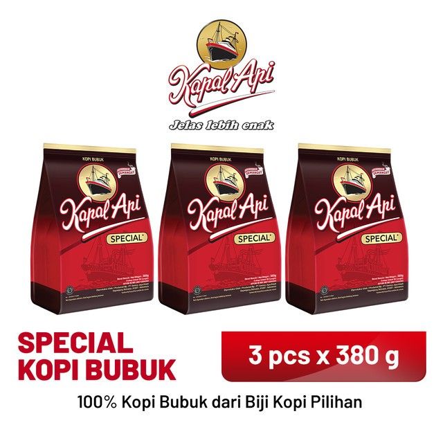 KAPAL API Special Merah 3 X 380 gr - 1