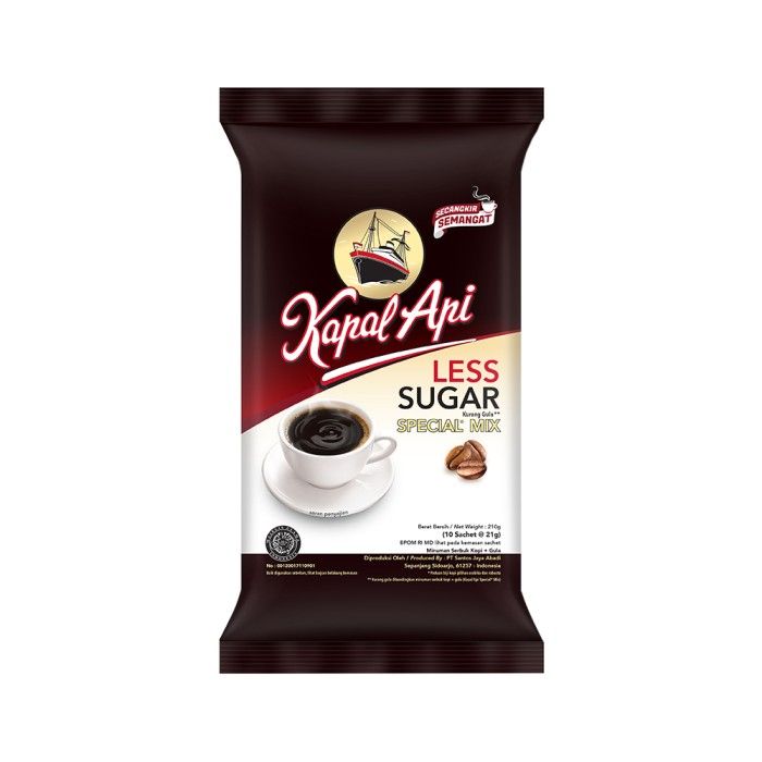 Paket Spesial KAPAL API Special Mix Less Sugar 2 Pack (10 x 21 gr) - 2