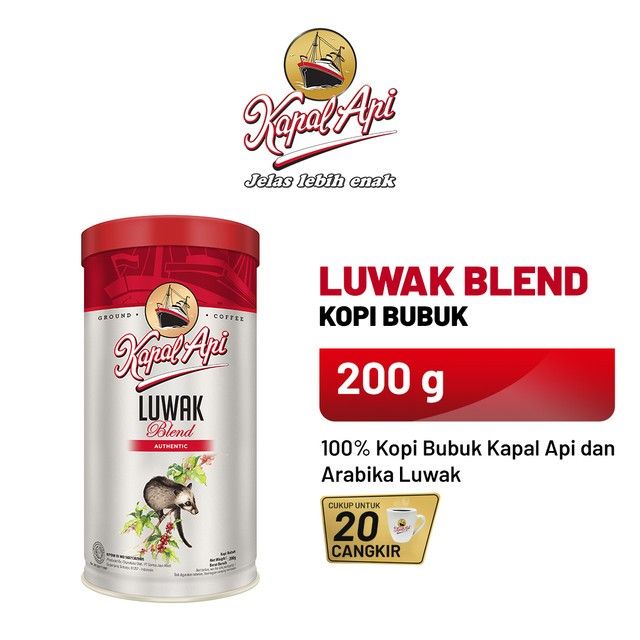 KAPAL API Luwak Blend - Bubuk Kopi 200 gr - 1