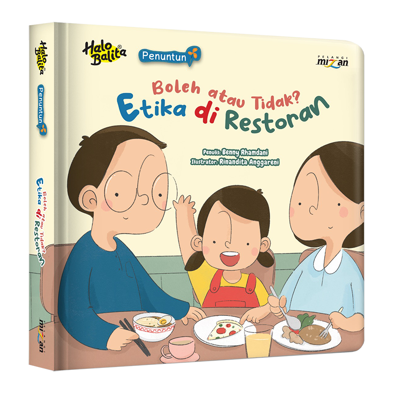 Buku Halo Balita Penuntun: Boleh atau Tidak? Etika di Restoran (Boardbook) - 1