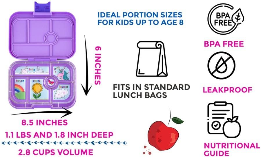 Yumbox Original 6 compartments - Dreamy Purple - 3