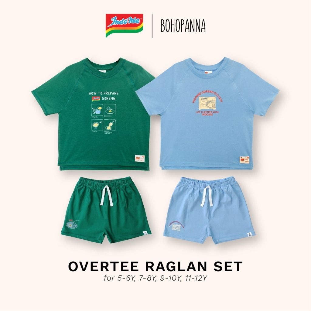 BOHOPANNA - BOHOPANNA X INDOMIE SKY 9-10Y - OVERTEE SET - Setelan Anak - 2