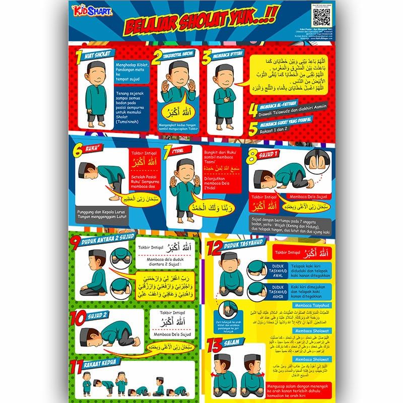 Poster Edukasi Anak - Belajar Sholat Yuk! - 1