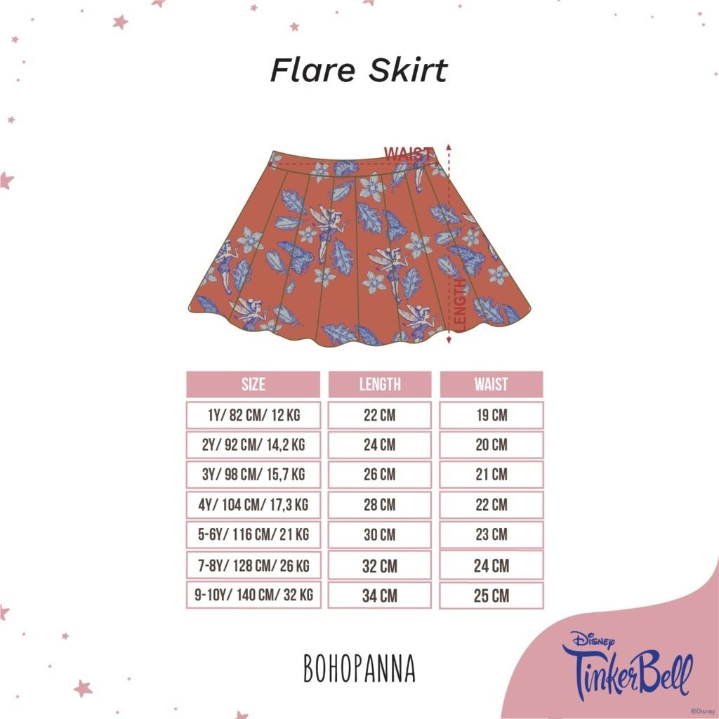 BOHOPANNA - FLARE SKIRT FLEUR 4y - DISNEY - Rok Anak Perempuan - 3