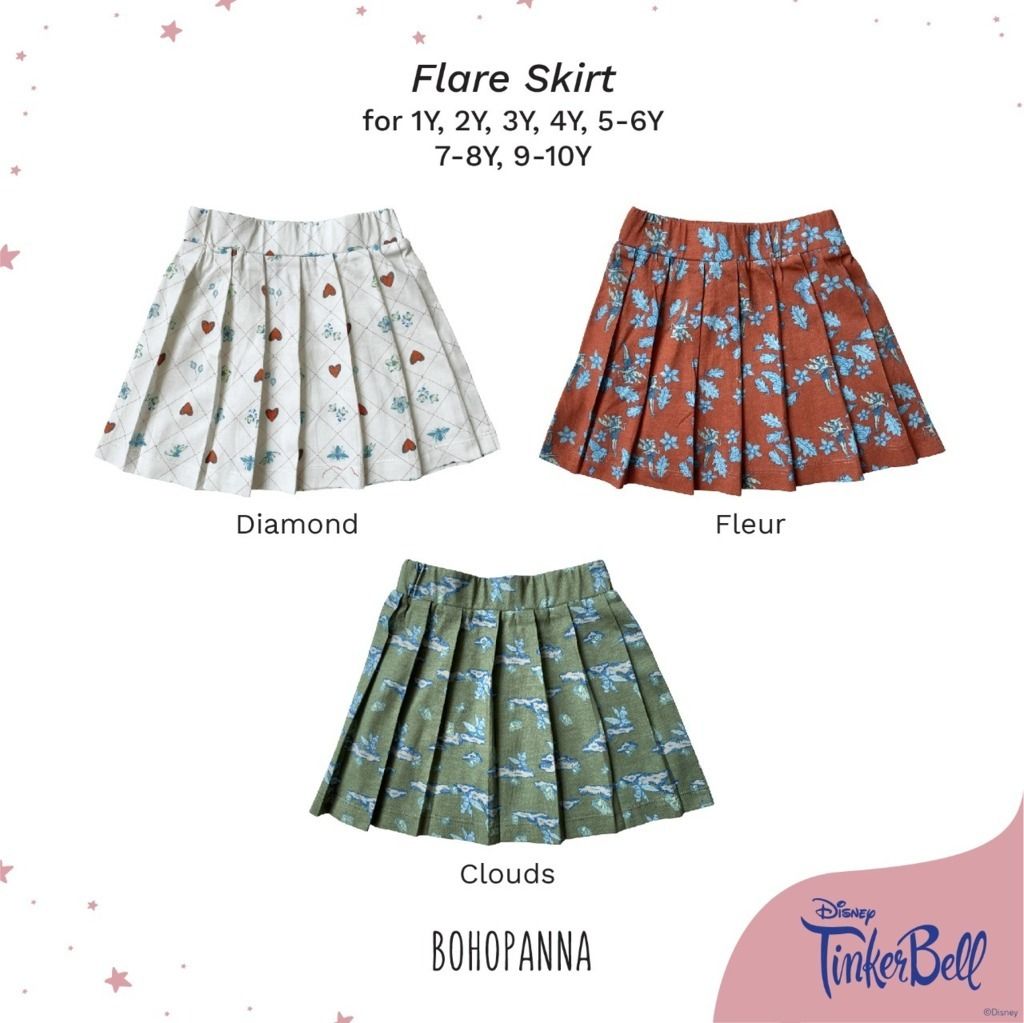 BOHOPANNA - FLARE SKIRT FLEUR 4y - DISNEY - Rok Anak Perempuan - 2