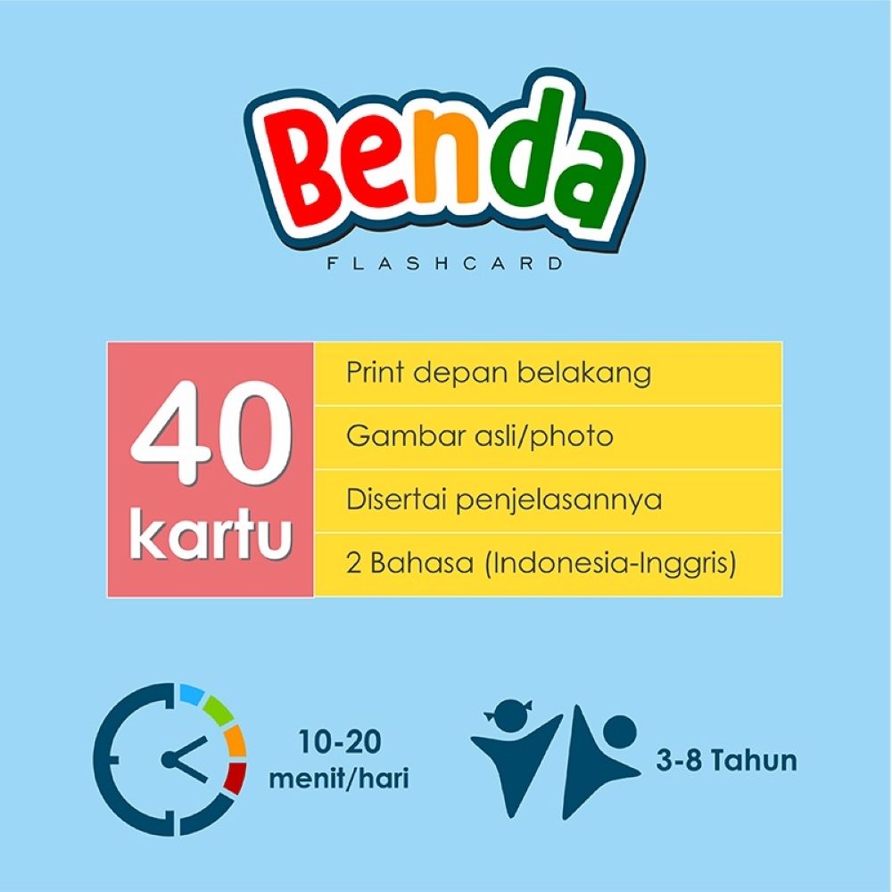 Flash Card Kartu Pintar Anak - Ayo Mengenal Benda - 5