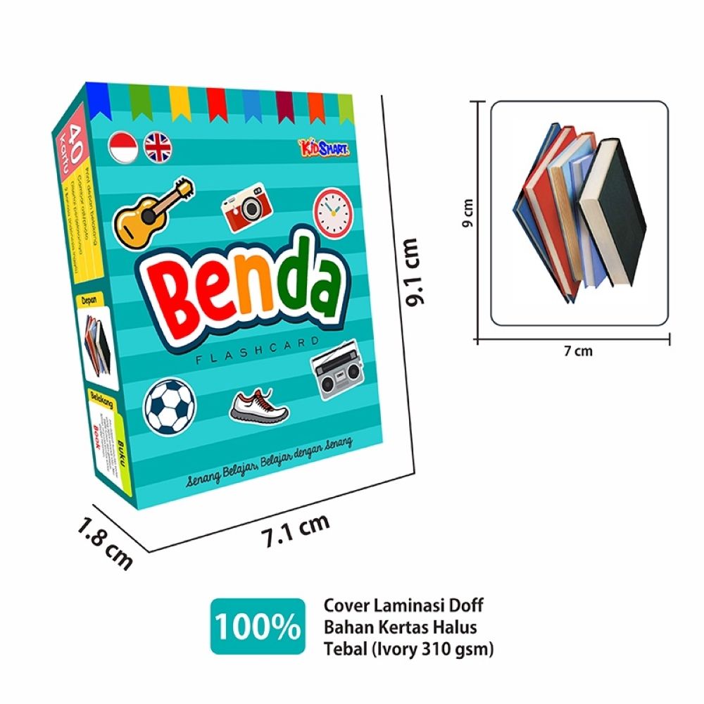 Flash Card Kartu Pintar Anak - Ayo Mengenal Benda - 3