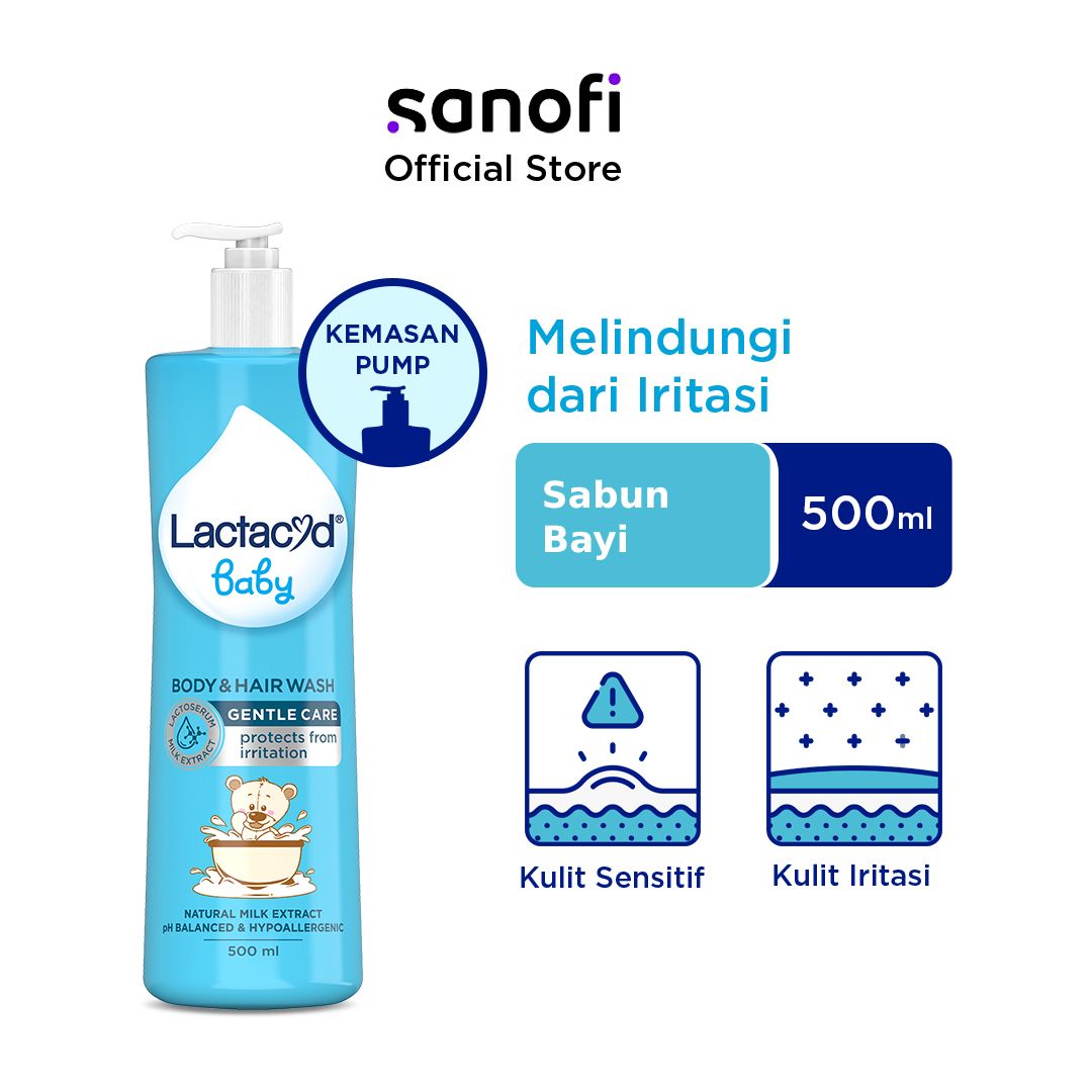 Lactacyd Baby Gentle Care 500mL - Sabun Bayi Melindungi dari Iritasi - 1