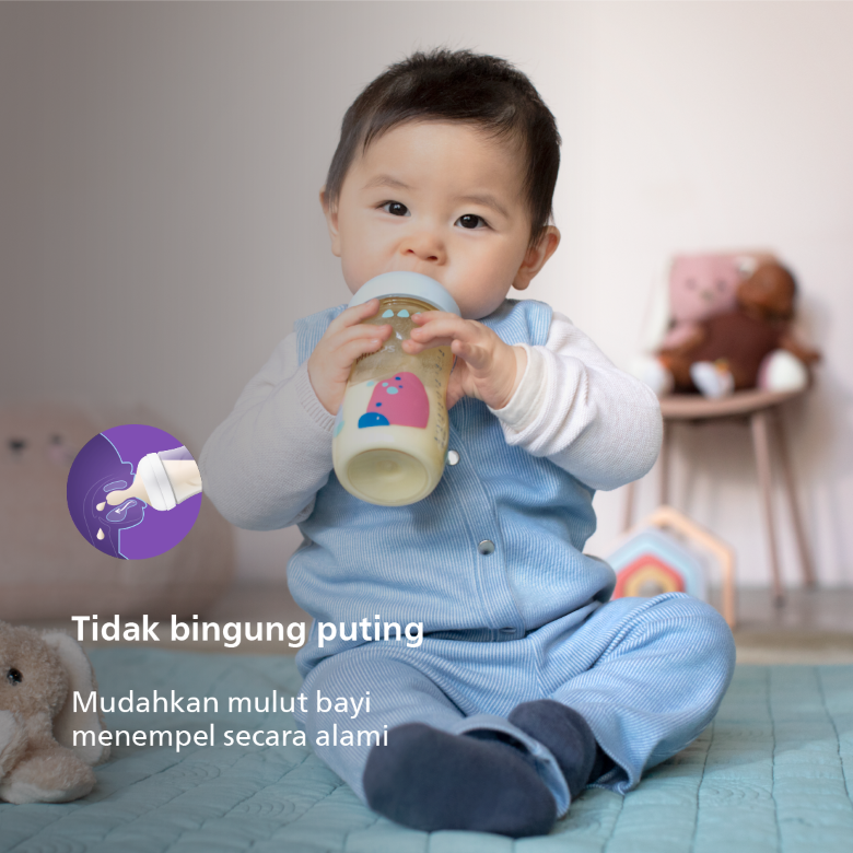 Philips Avent Natural PPSU Bottle 1M+ 260ml SCF582/10 Botol Bayi - 4