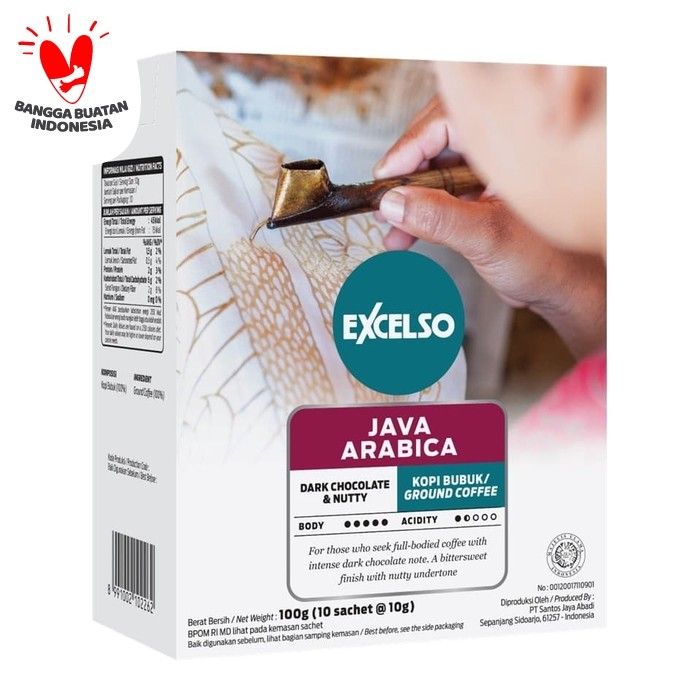 EXCELSO Java Arabica - Bubuk Kopi 1 Folding Box (10 x 10 gr) - 2