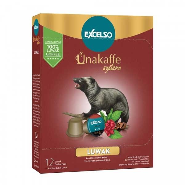 EXCELSO UNAKAFFE Luwak - Kopi Kapsul-Capsule Coffee (12x6,5gr) - 2