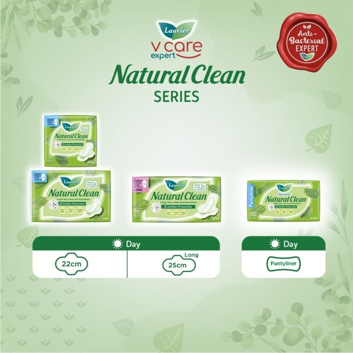 Laurier Pantyliner Natural Clean 40S - 5