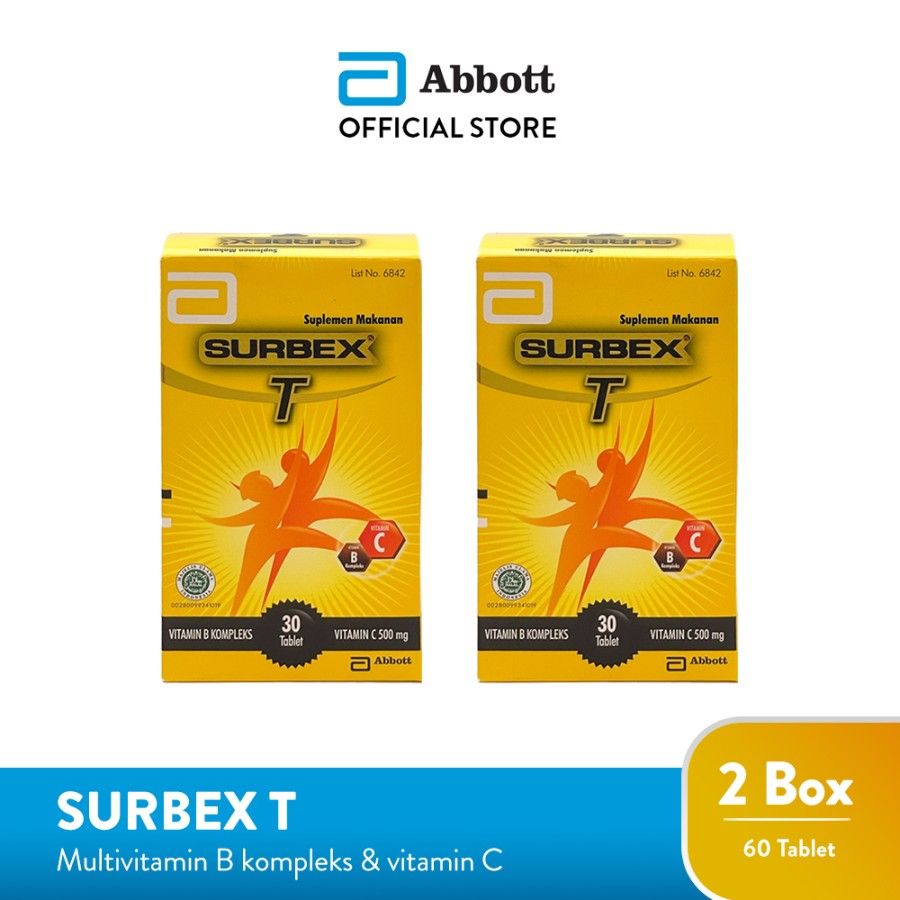 Abbott [Twin Pack] Surbex T box 30 tab - Vitamin B kompleks & Vitamin C - 1