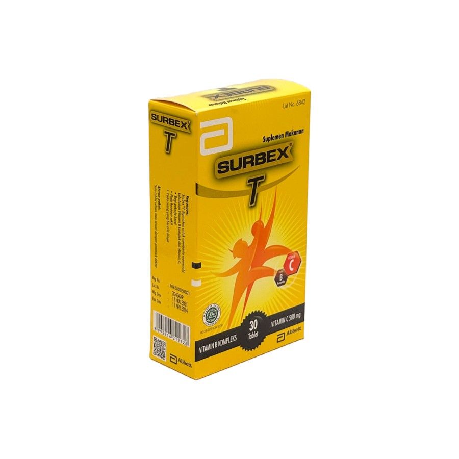 Abbott [Twin Pack] Surbex T box 30 tab - Vitamin B kompleks & Vitamin C - 5