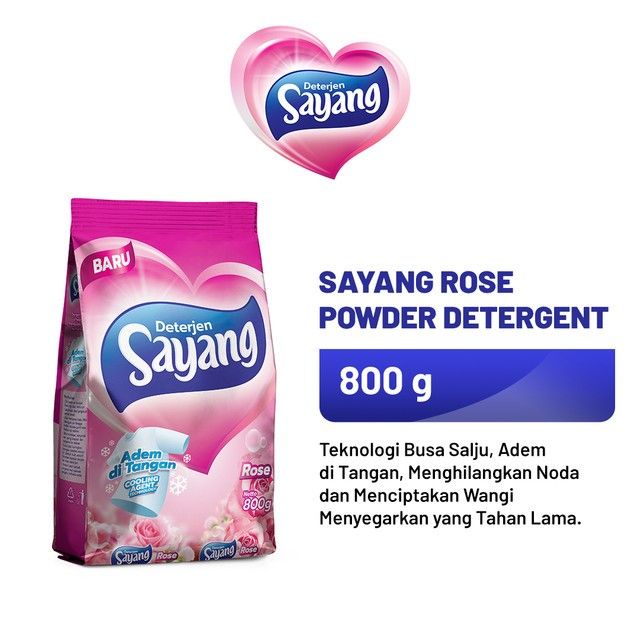 Sayang Rose Powder Detergent 800GR - 1