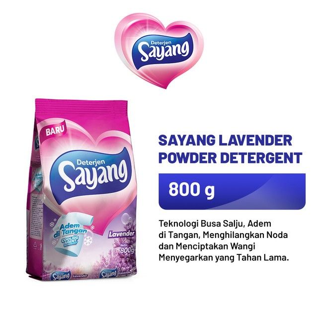 Sayang Lavender Powder Detergent 800GR - 1