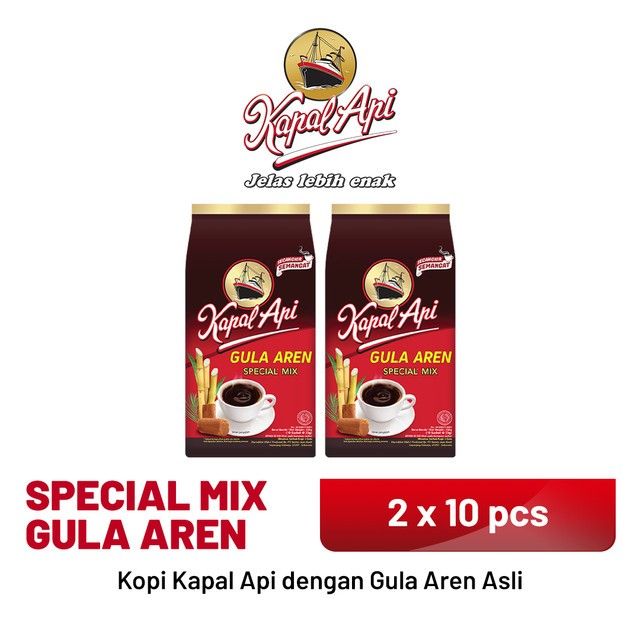 KAPAL API Special Mix Gula Aren 2 Pack (10 x 23 gr) - 1