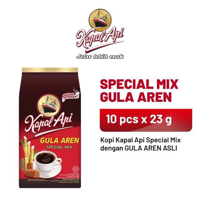 KAPAL API Special Mix Gula Aren 1 Pack (10 x 23 gr) - 1