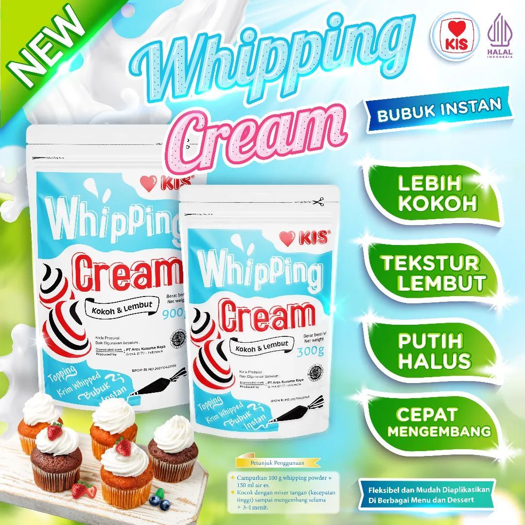 KIS Whipping Cream Bubuk 300g Whipped Cream Bubuk Instan - 2