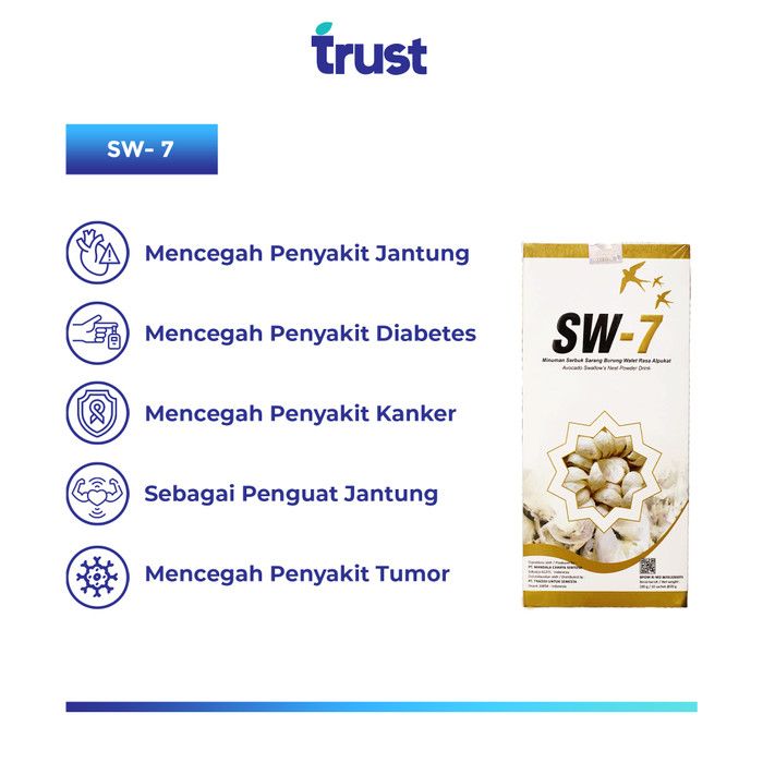 SW-7 Minuman Burung Walet Rasa Alpukat 20 g (1 Box @ 10 Sachet) - 2