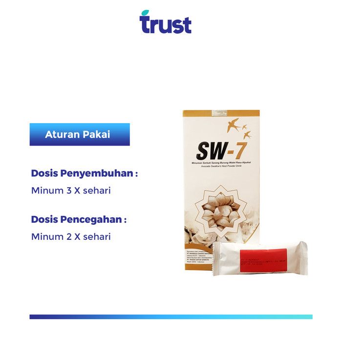 SW-7 Minuman Burung Walet Rasa Alpukat 20 g (1 Box @ 10 Sachet) - 3