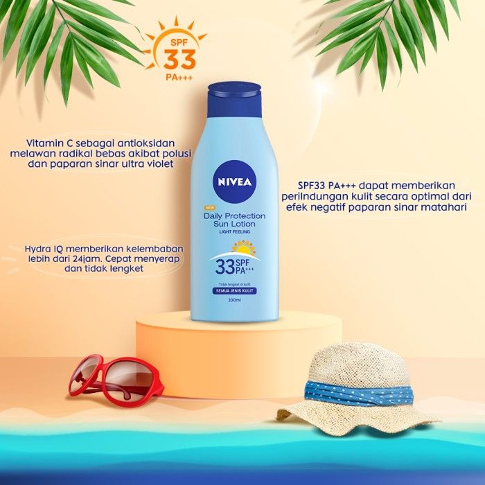 NIVEA Daily Protect Sun Lotion SPF 33 - Twin Pack - 2