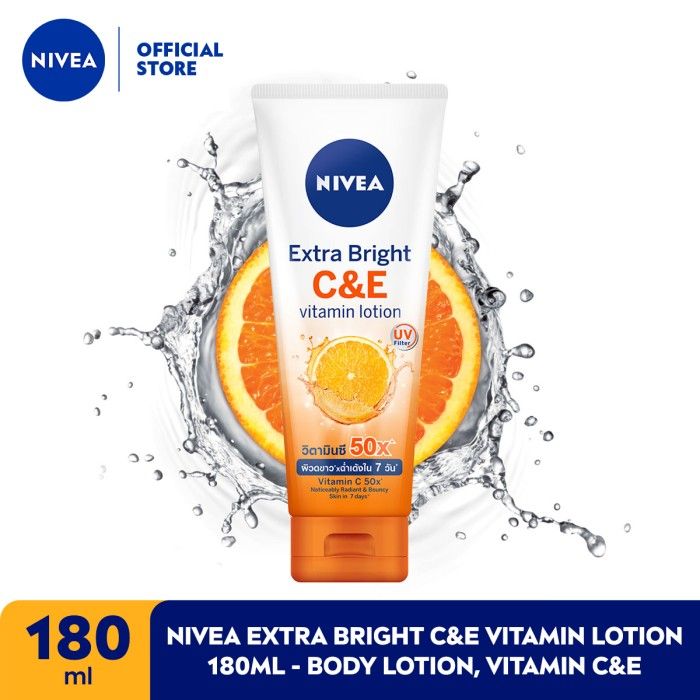 NIVEA Extra Bright C&E Vitamin Lotion 180ml - Body Lotion, Vitamin C&E - 1