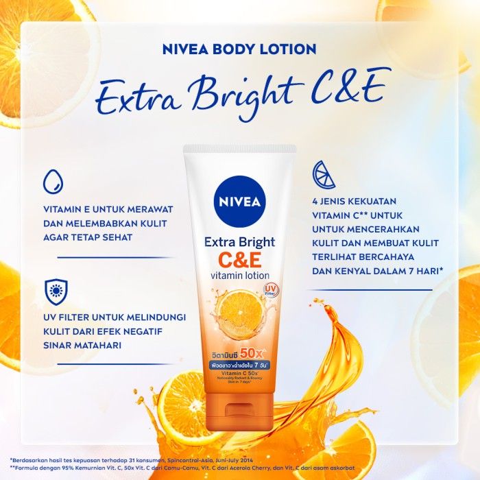 NIVEA Extra Bright C&E Vitamin Lotion 180ml - Body Lotion, Vitamin C&E - 4