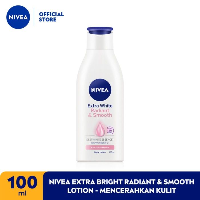 NIVEA Extra Bright Radiant & Smooth Lotion 100ml - Mencerahkan Kulit - 1