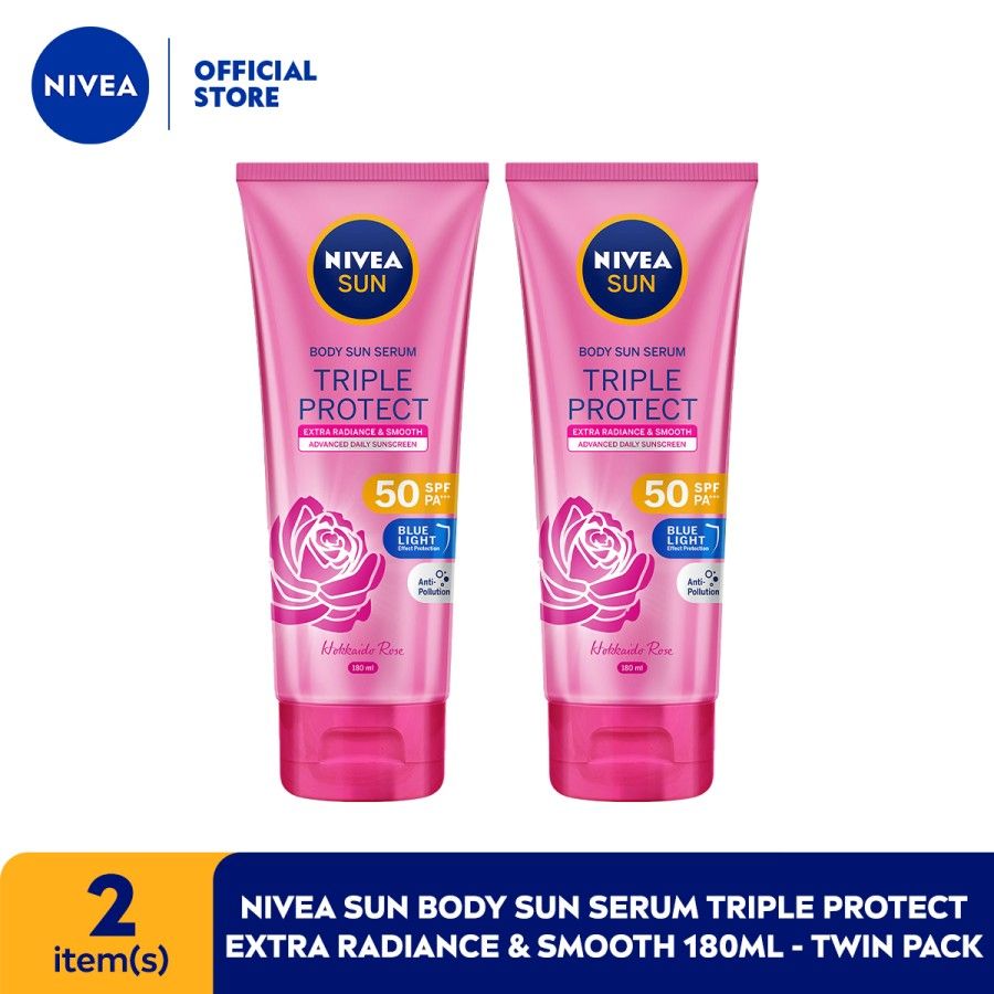 NIVEA SUN Body Sun Serum Triple Protect Radiance&Smooth 180ml Twinpack - 1