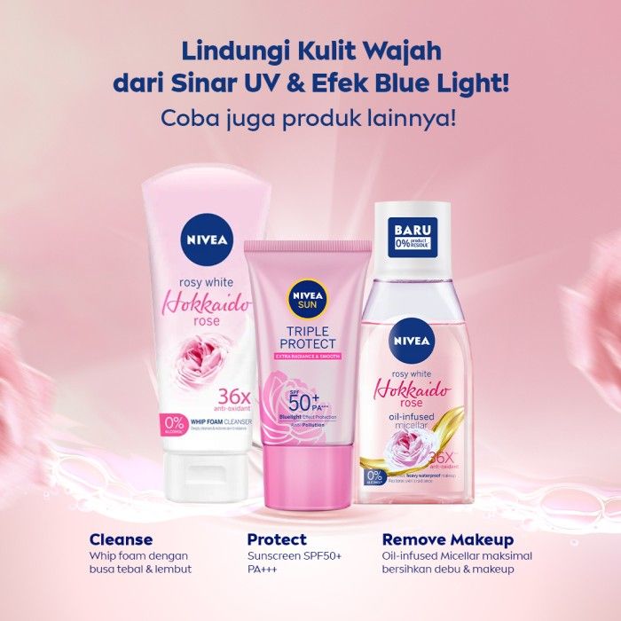 NIVEA SUN Triple Protect Hokkaido Rose SPF50+ PA+++ 40ml - Twin Pack - 5