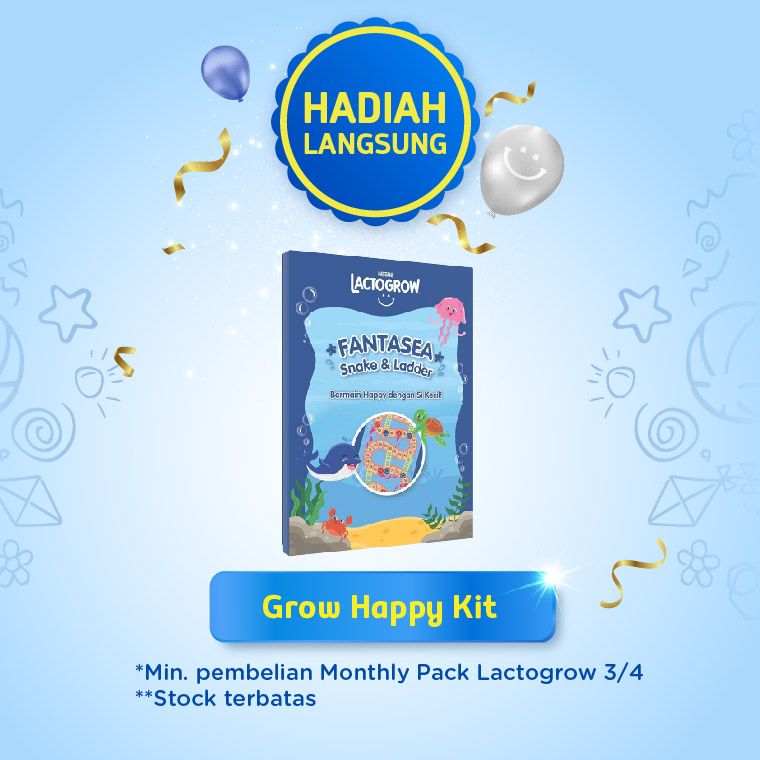 Nestle LACTOGROW 3 Happynutri Madu Susu Box 1Kg x 4pcs + Hadiah - 2