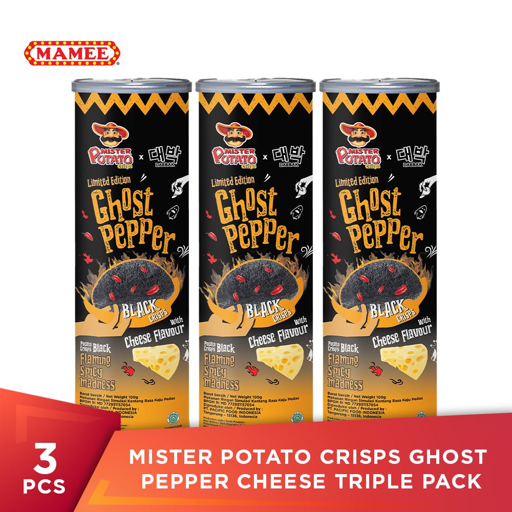 Mister Potato Crisps Ghost Pepper Cheese Triple Pack - 1